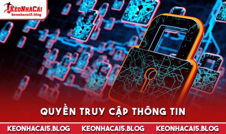 quyen truy cap thong tin Quyền truy cập thông tin